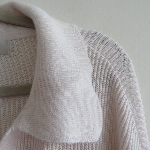 FREE PEOPLE BEACH Picnic Sweater Mini Dress Ribbed White Comfy Boho Coastal Sz M - Picture 9 of 15